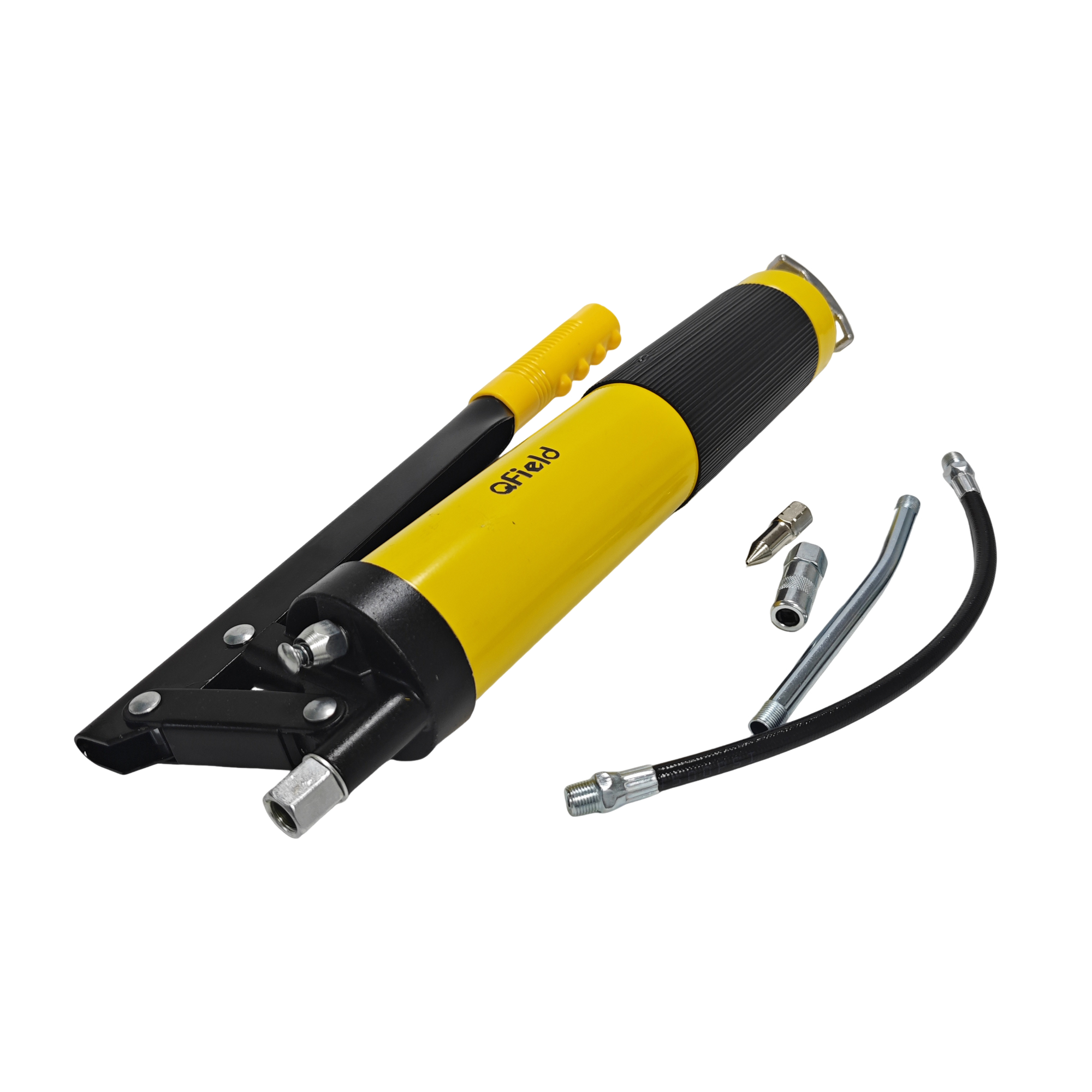QField Heavy-Duty Pneumatic Grease Gun, High-Pressure Lever Action Grease Gun with Accessories - Image 2