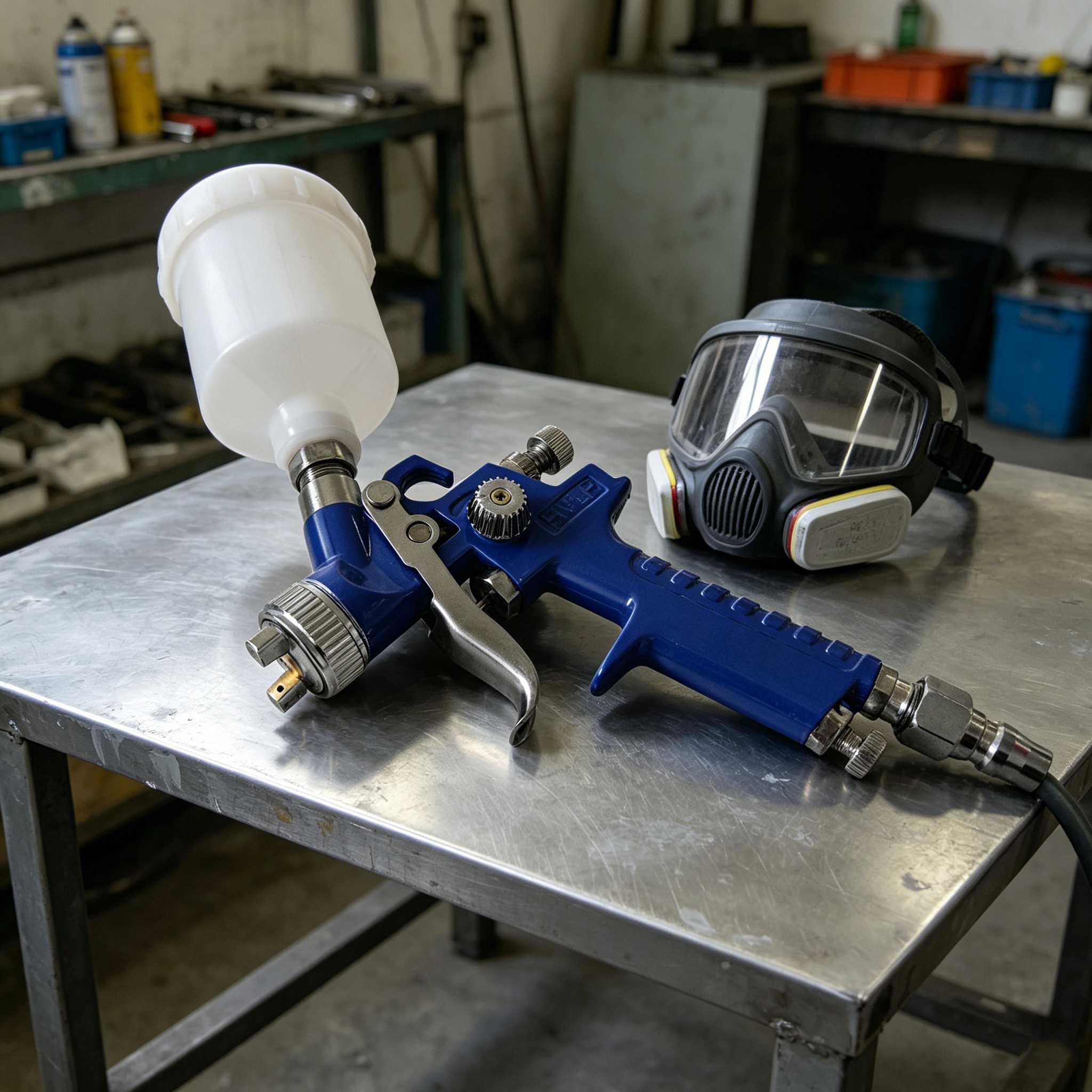 QField HVLP Gravity Feed Air Spray Gun for Painting, Professional Paint Sprayer for Auto & Furniture - Image 5