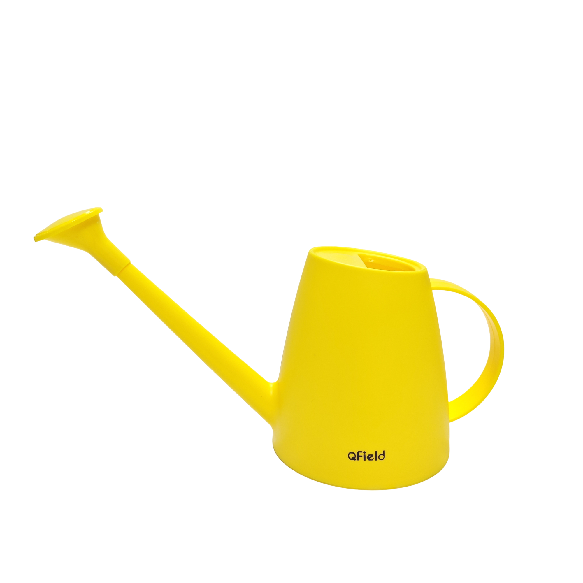 QField Yellow Plastic Watering Can with Removable Sprinkler Head for Indoor & Outdoor Plants