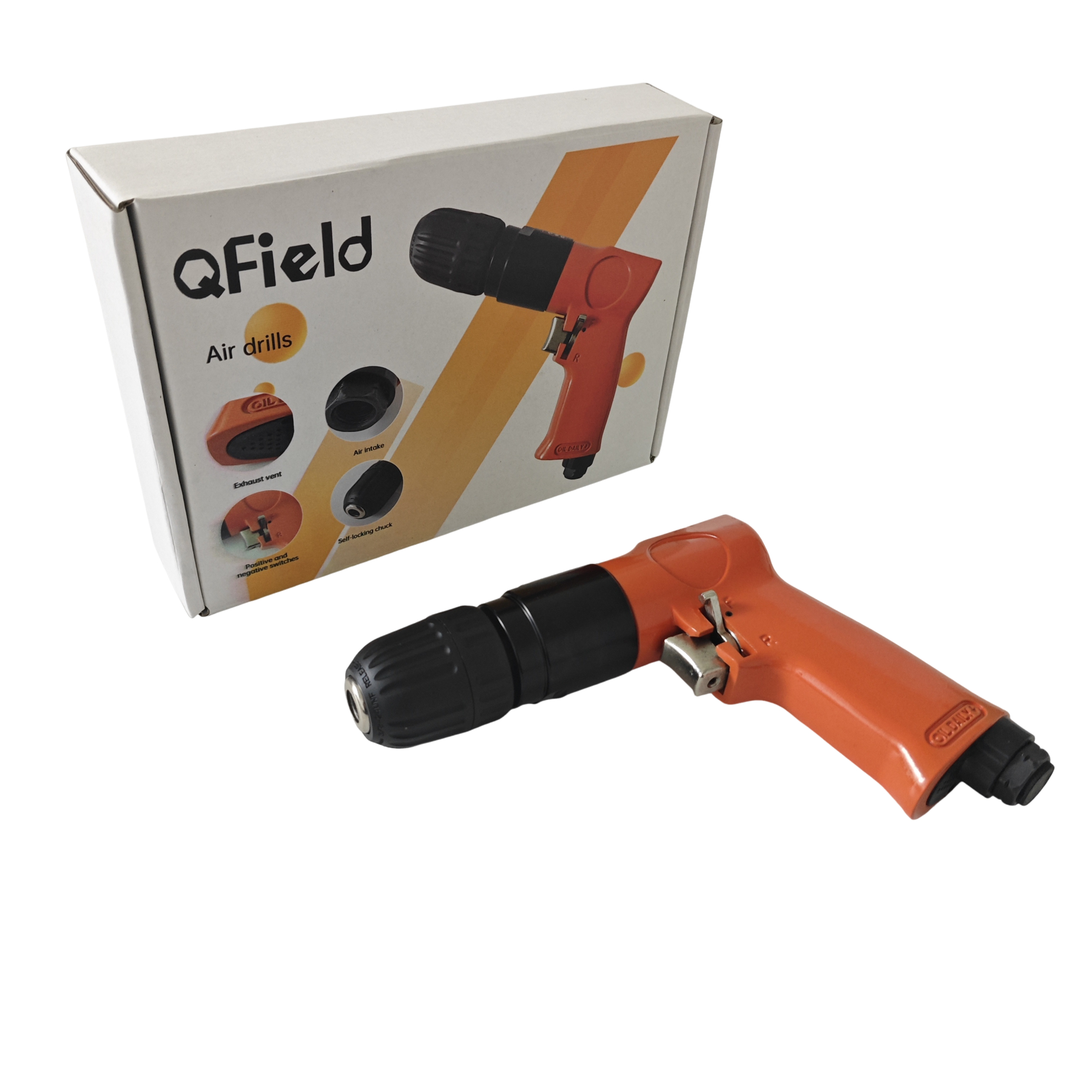 QField Reversible Air Drill with Keyless Chuck - Image 4