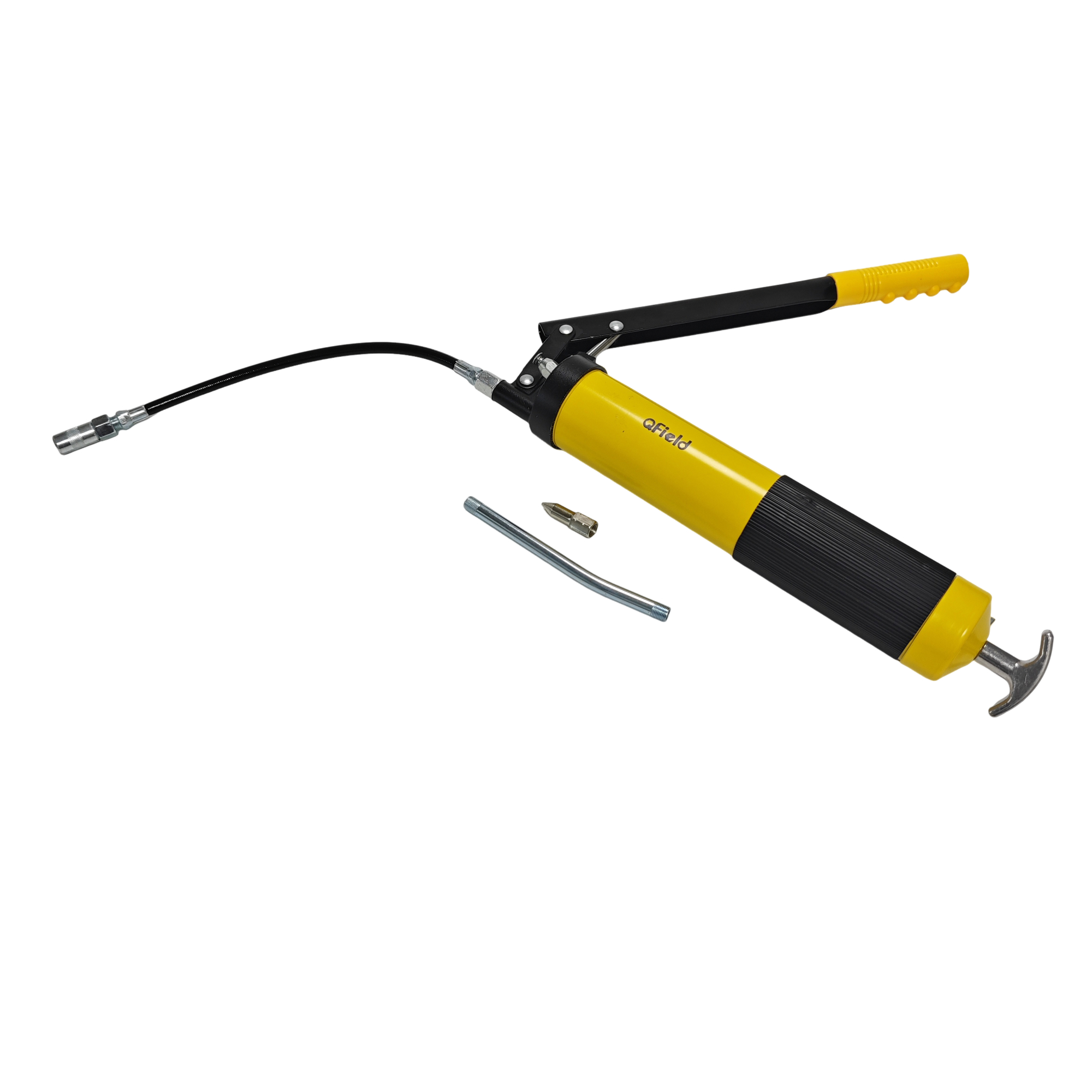 QField Heavy-Duty Pneumatic Grease Gun, High-Pressure Lever Action Grease Gun with Accessories - Image 3