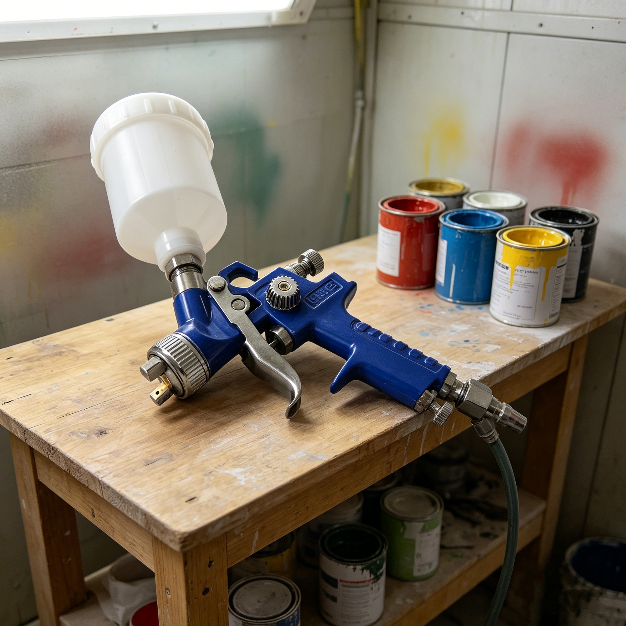 QField HVLP Gravity Feed Air Spray Gun for Painting, Professional Paint Sprayer for Auto & Furniture - Image 6