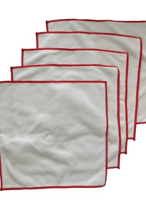 QField Microfiber Dusting Cloths, Reusable Lint-Free Cleaning Towels (5-Pack)
