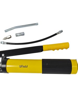 QField Heavy-Duty Pneumatic Grease Gun, High-Pressure Lever Action Grease Gun with Accessories