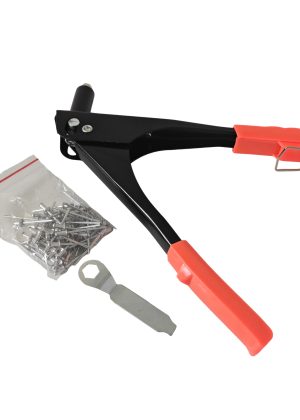 QField Heavy-Duty Hand Riveter Tool Kit, Professional Manual Rivet Gun with Rivets