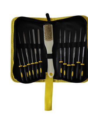 QField 12-Piece Needle File Set, Precision Metal Rasp Files with Storage Case