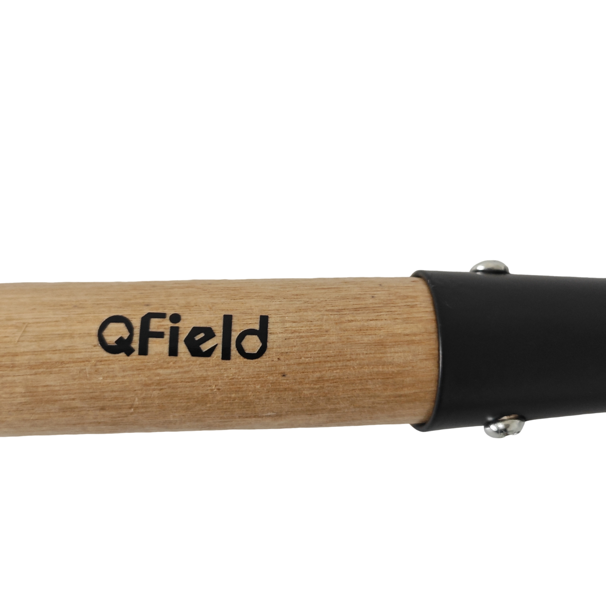 QField Heavy-Duty Garden Shovel with Wooden Handle, Compact Round-Point Digging Tool - Image 5